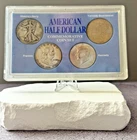 American Half Dollar Commemorative Coin Set Walking Liberty Franklin Kennedy 4pc