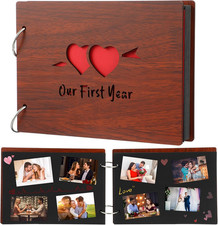 Scrapbook, Photo Album for Couples Handmade DIY One Year Memory Our First Year
