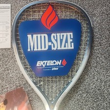 Vintage Ektelon Quazar Racquetball Racquet White/Blue Trim New Old Stock