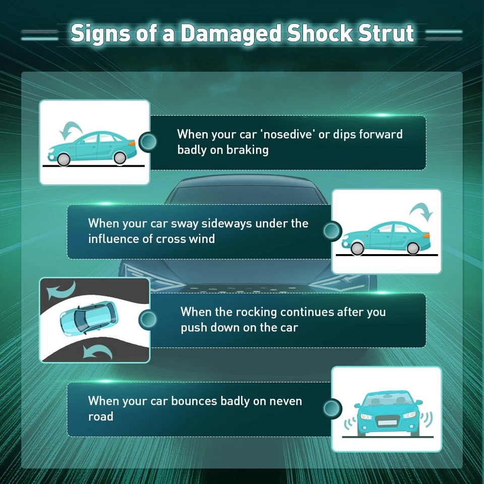 For 2007-2009 Saturn Aura Front Complete Struts Rear Shock Wheel Hub 6pcs - Image 2 of 4