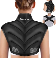 Ice Pack for Shoulders Upper Back with Strap, Neck and Shoulder Ice Pack Wrap Ro