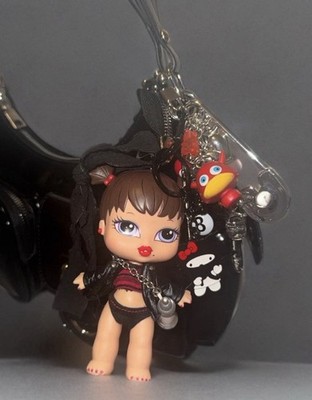 UNIKAT Bratz Babyz Tasche Schwarz mit Roxxi Doll Anhänger