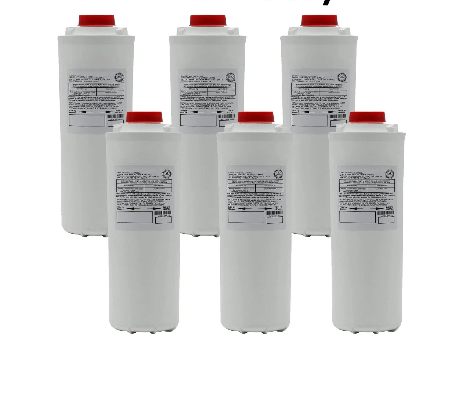6 Pack Elkay WaterSentry Plus EZH2O Compatible Bottle Fillin