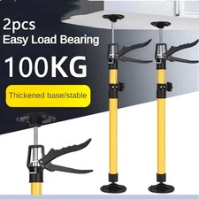 2Pcs Labor-Saving Telescopic Steel Support Rod Cabinet Drywall Hand Lifting Jack