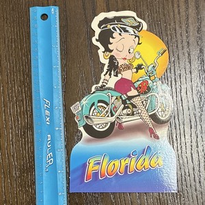 C. C. TY Sports Betty Boop Florida Die-Cut Postcard Unposted 1999
