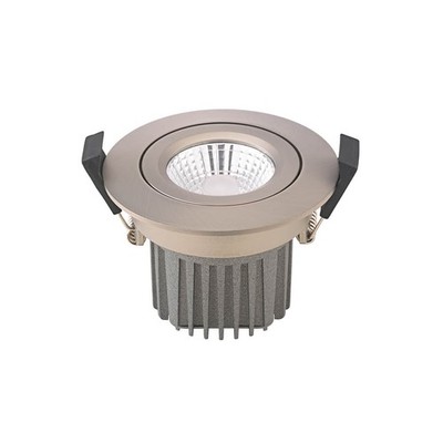 SIGOR Einbauleuchte Diled 10W 640lm 2700K dimmbar stahl 36° Warmweiss