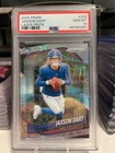 2025 Panini Prizm Jaxson Dart SILVER LAZER PRIZM Rookie RC #332 PSA 10 GEM MINT