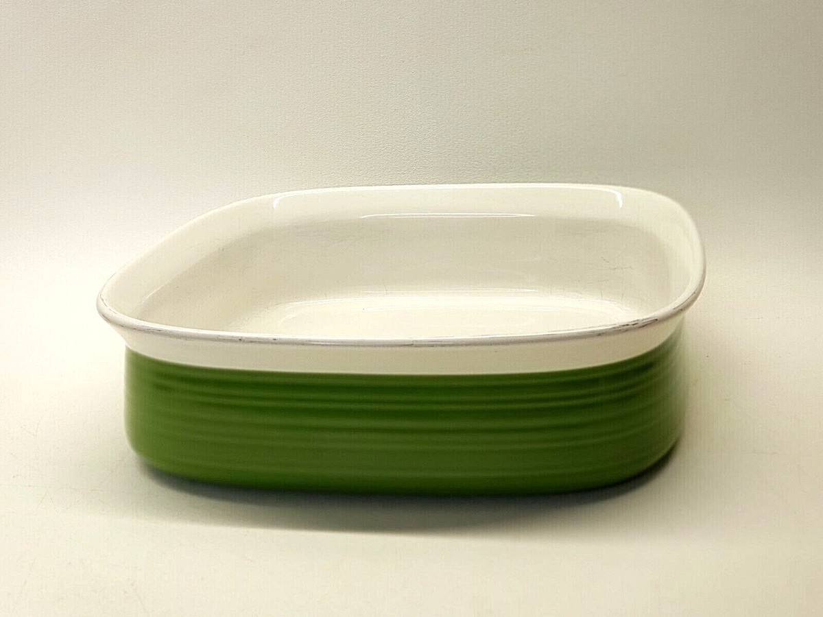 Corning Ware etch 9-inch Square Green Casserole Baking Dish Stoneware  cm