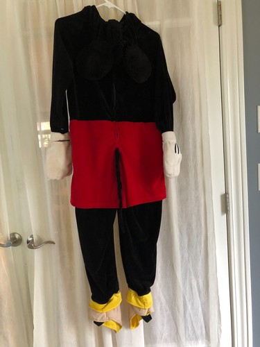 Disfraz de peluche de terciopelo de Mickey Mouse, talla M, ¿juvenil?, probablemente demasiado pequeño para adultos - Imagen 6 de 8