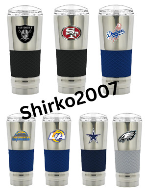 Team NFL MLB 24 oz. Chrome DRAFT Tumbler