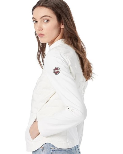 Colmar Jacket Women's 8 White Mock Neck Long Sleeve Full Zip Outdoor JDM882 - Picture 9 of 10