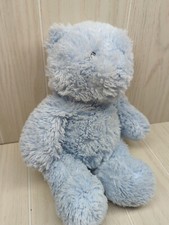 Kids Preferred blue plush teddy bear baby soft toy 2006 MISSING bow stitched eye