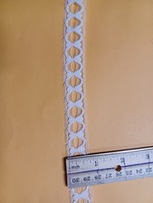 White flat lace 20 yards .75" - Free US shipping  CLEARANCE