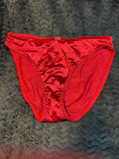 NWOT Y2K JOLIE M SATIN NYLON SECOND SKIN HI CUT BIKINI DEFECTS