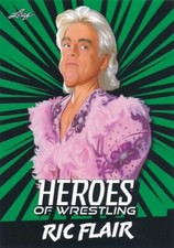 Ric Flair 2023 Leaf Heroes of Wrestling green Variant Pro Wrestling Card NWA