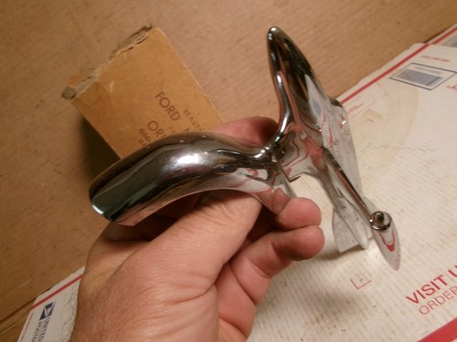 NOS 1946 1947 FORD CAR ACCESSORY HOOD ORNAMENT JET AIRPLANE CUSTOM - Picture 5 of 9