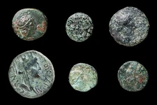 Greek and Greco-Roman coins, lot of 6 pieces.