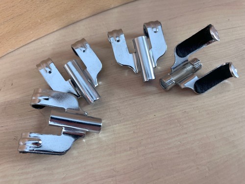 PDP Pacific Bass Drum HOOP CLAW Collar Hook Parts Lot of 4x Chrome PDAX013WH Exc