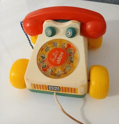 Hello Chicco Phone 70s Plastic Collectible Toy Vintage Rare