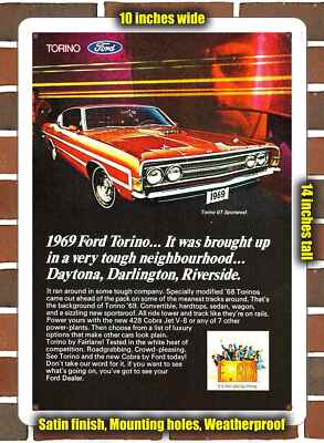 Metal Sign - 1969 Torino - 10x14 inches