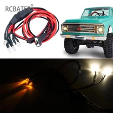 RCBATER Headlights Taillights LED Lights Kit for RC Axial 1/24 SCX24 AXI00001