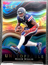 MALIK WILLIS RC 2022 Panini Select DP Unstoppable #US-MW Titans Liberty