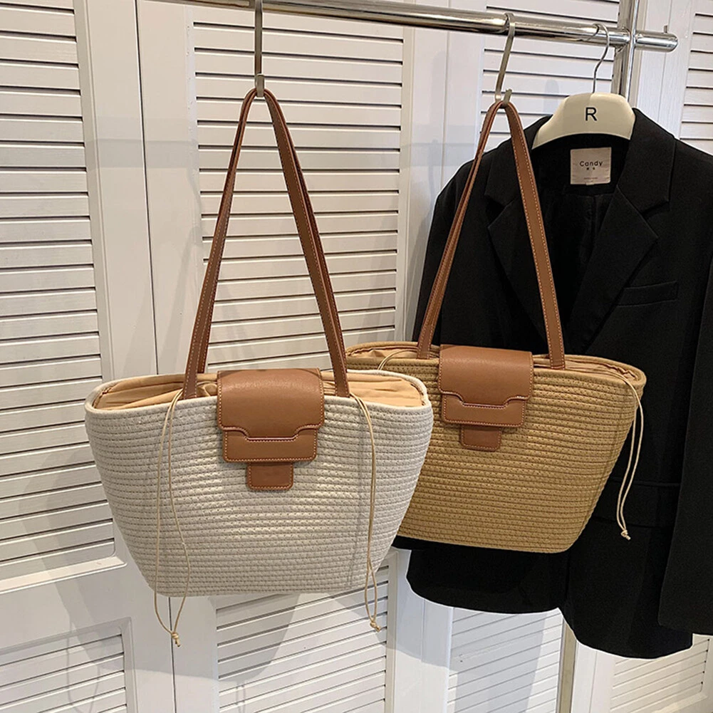 Designer wicker shop bag