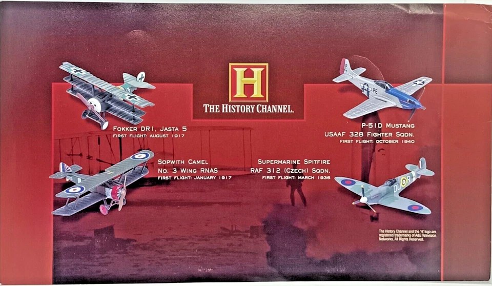 COLECCIÓN ESCAPARATE CORGI 100 AÑOS DE VUELO ASES EN GUERRA PAQUETE DE 4 CON SOPORTES Foto 2 de 4