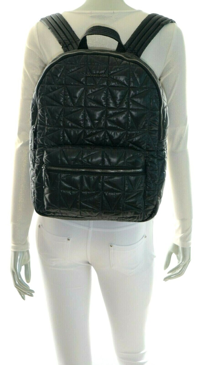 Michael Kors Winnie Large Quilted Nylon Backpack Black Michael Kors Winnie Large Quilted Nylon Laptop Backpack  main image 3