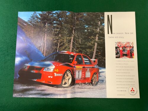 MITSUBISHI MOTORS LANCER EVOLUTION VI RALLY CAR TOMMI MAKINEN A4 X2 43