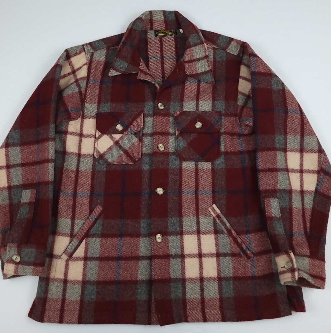 Vintage 80s Eddie Bauer Thick Wool Shirt Barn Jacket Plaid Vintage 80s Eddie Bauer Thick Wool Shirt Barn Jacket Plaid