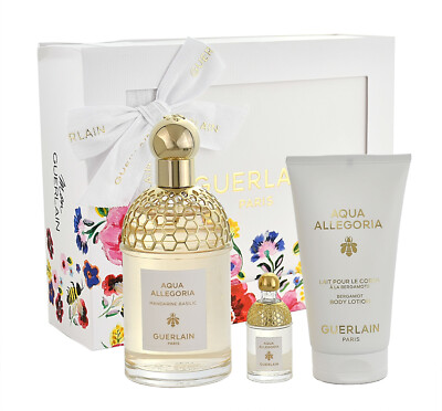 Guerlain Aqua Allegoria Mandarine Basilic  125 ml EDT & 75ml BL & 7,5 ml EDT