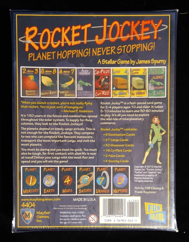 Rocket Jockey Card Game From Mayfair Games - NEW  - Image 2 of 2