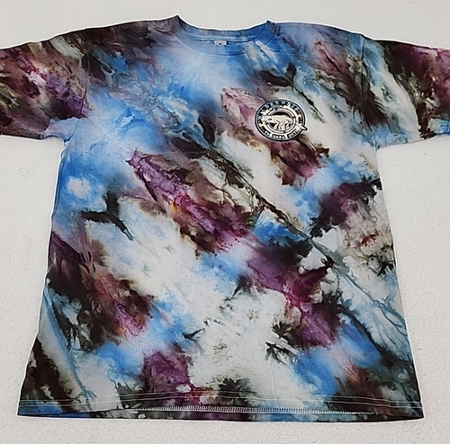 Gildan Procion Ice Tie Dye T-shirt Youth XL Patch Wilderness The Great Outdoor - Picture 2 of 23