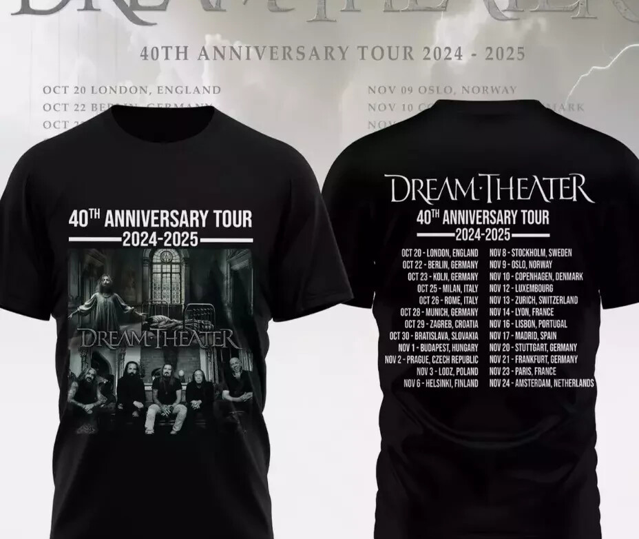 Dream Theater 40th Anniversary Tour 2024-2025 3D T-Shirt P66562