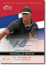FRANCELLIS MONTAS 2014 Rize Rookie Autograph RED AUTO WORLD CLASS RC #/10