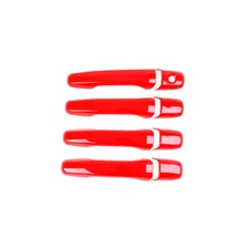 Car Exterior Side Door Handle Strip Trim For Ford Explorer 2011-2019 Bright Red