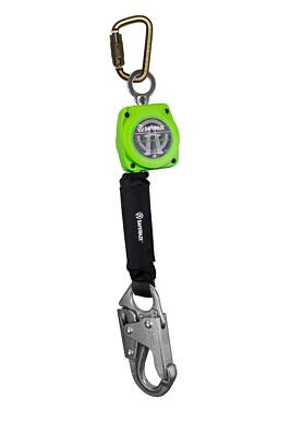 SafeWaze 6 FT Single Web Retractable Lifelines with Steel Snap Hook & Steel