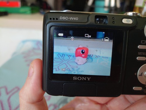Sony Cyber-Shot DSC-W40 6.0 MP Digital Camera - Black Fully Working Good Shape - Picture 14 of 20