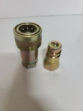 Hydraulic Quick-Connect Auxiliary Couplers 1/2" NPT fem. Set 1 Male, 1 Female