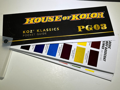 House of Kolor PG03 Fan Deck KOZ' KLASSICS POCKET GUIDE HOK006