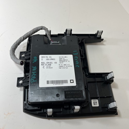 2017 HONDA CIVIC TABLEAU DE CHARGE SANS FIL VOITURE CHARGEUR TÉLÉPHONE OEM 39570-TGG-C01 - Photo 4 sur 5