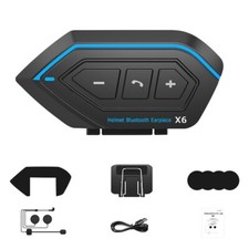 Bluetooth 5.0 Motorcycle Helmet Headset Wireless Motorbike Hands-free Waterproof