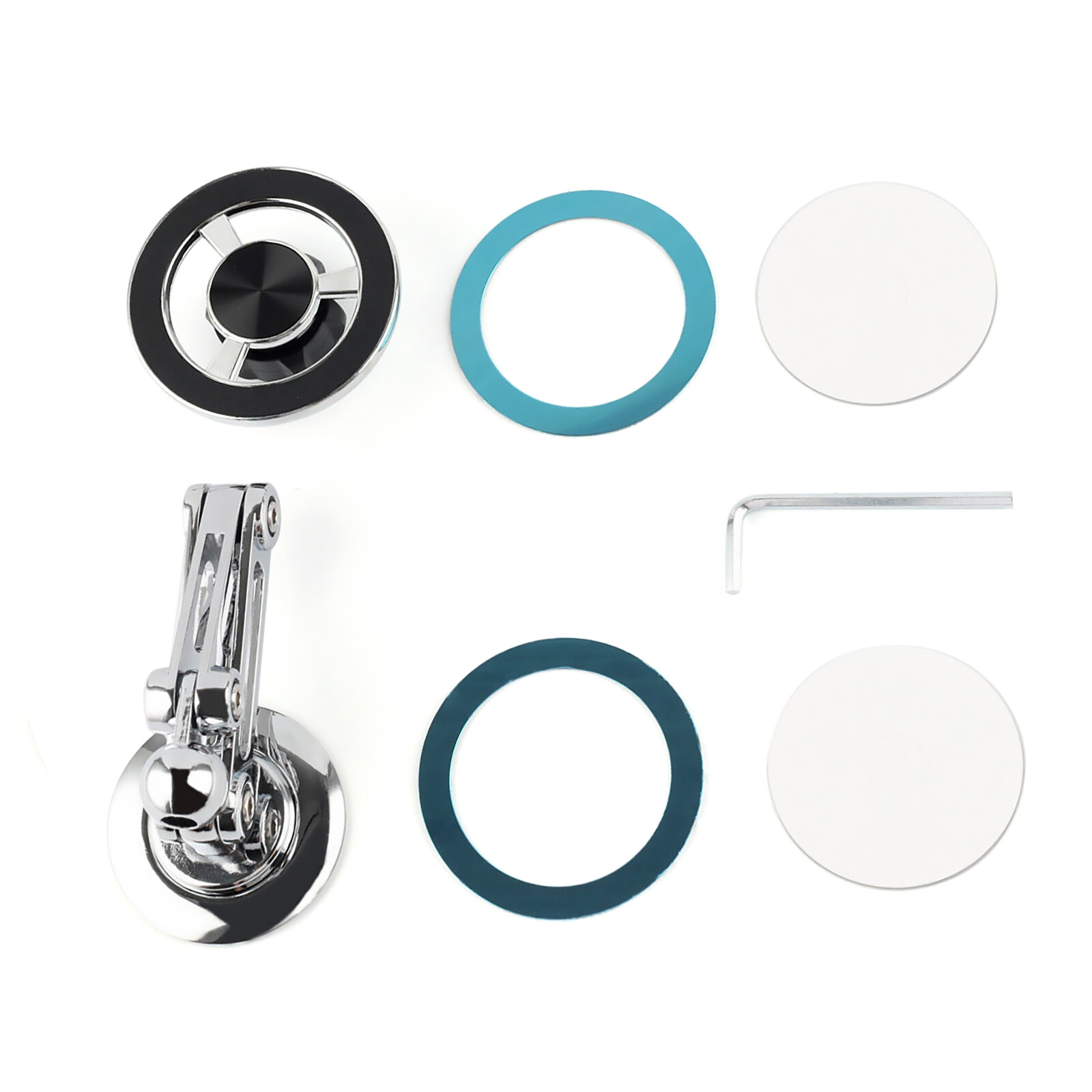 360° Magnetic Phone Stand with Universal Suction Base for Strong Hands-Free Support  