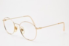 LINO VENETIANI old money oval gold glasses   vintage metal frame 80s