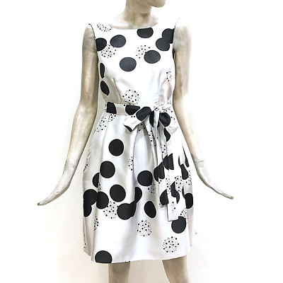 Lanacaprina Vestito Donna Abito Corto Cerimonia Grigio Pois Mini Dress  Elegante | eBay