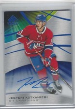 Jesperi Kotkaniemi 2019-20 SP Game Used Blue #2 Autograph Montreal Canadians
