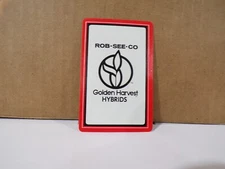 Rob-See-Co Golden Harvest Seed Corn Advertising Individual Playing Card