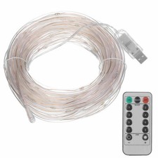 Strip Rope Light Tube String Outdoor Garden Party Decoration Lights 33ft 100 Led
