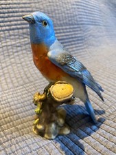 Porcelain Bluebird Figurine - 12.5cm tall